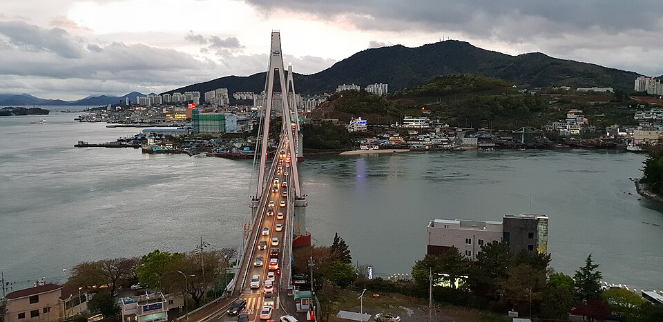 여수시 돌산대교·돌산공원 사진